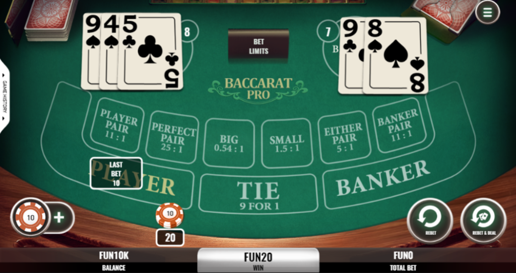 Klassisches Baccarat